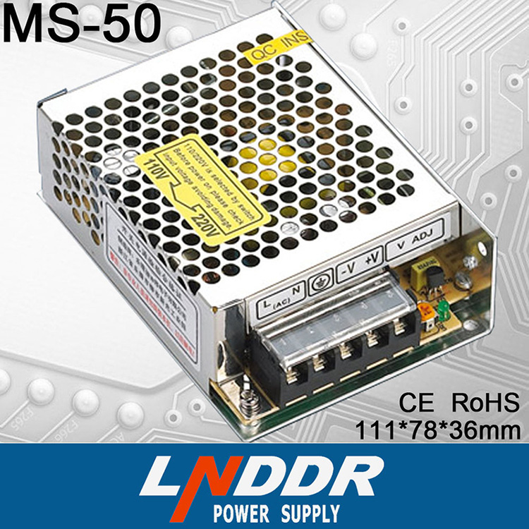 AC220V 5V/8A小體積單組輸出開(kāi)關(guān) 電源 LED 電源 50w