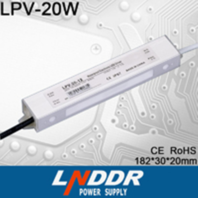 生產(chǎn)供應LPV-20W-24V LED 防水電源 LED燈具電源 24V20W電源